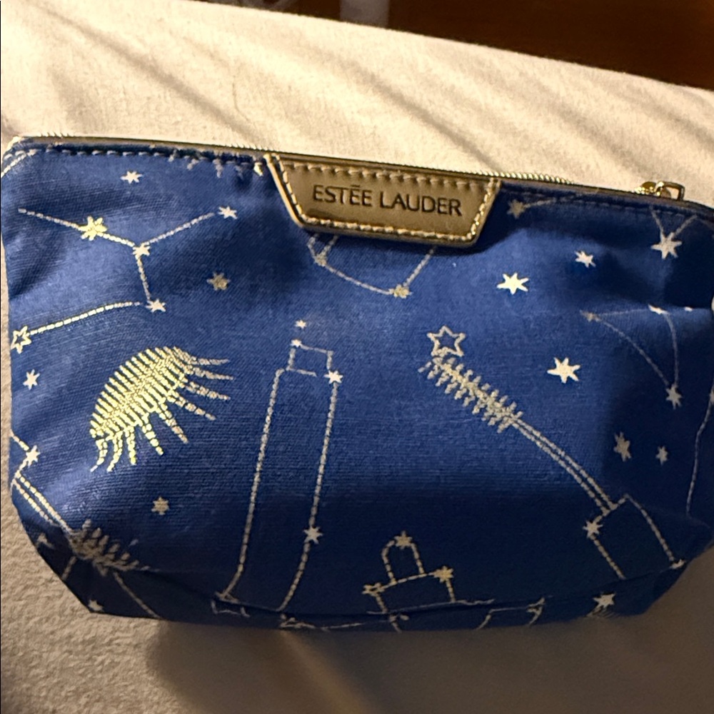 Estee Lauder Starry Blue Makeup Pouch